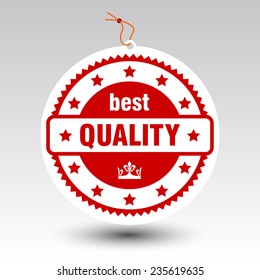vector paper red best quality stamp price tag label with string eyelet 