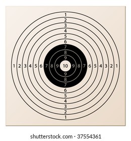 vector paper rifle target