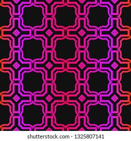 Vector Paper For Scrapbook. GeometricTexture For Wallpaper, Invitation. Seamless Ornament. Black purple color.