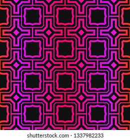 Vector Paper For Scrapbook. GeometricTexture For Wallpaper, Invitation. Seamless Ornament. Black purple color.