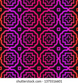 Vector Paper For Scrapbook. GeometricTexture For Wallpaper, Invitation. Seamless Ornament. Black purple color.