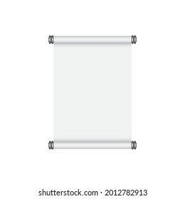 vector paper scroll illustraion isolated on white background