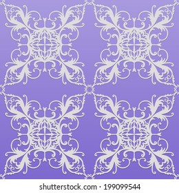 Vector paper seamless with floral ornament,  paper wallpaper