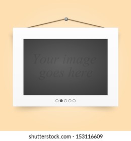 vector paper sheet image slideshow for website