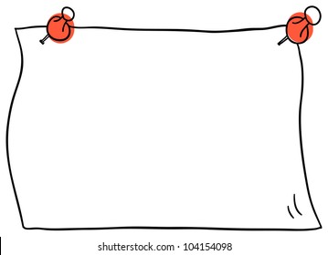 Vector paper sheet is isolated on a white background