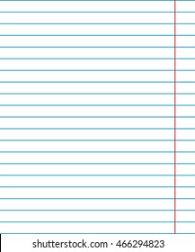 Vector paper sheet in line with the red fields