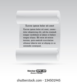 Vector paper Sheet Roll