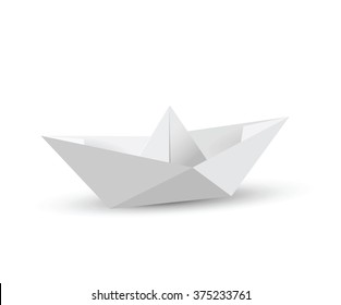 Vector Paper Ship.