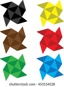 vector paper stars