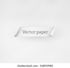 Vector paper stripe background. With realistic shadows.