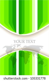 Vector paper style earth background