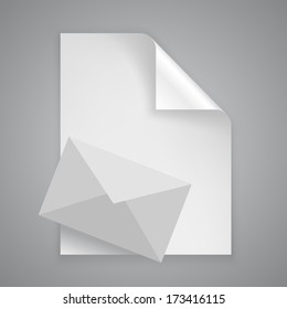 vector paper symbol letter