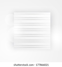 Vector paper template banner. White note Vector.