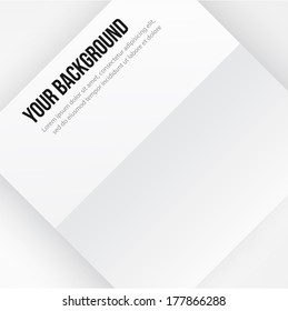 Vector paper template banner. White note Vector.