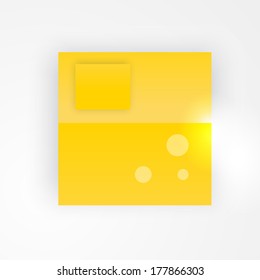 Vector paper template banner. White note Vector.