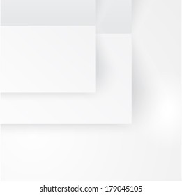 Vector paper template banner. White note Vector.