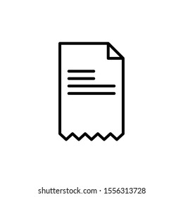 Vector paper waste line icon. Zero waste. Paper waste sorting. Paper icon.