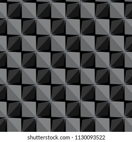 Vector papper stickers cut-out tile grey seamless pattern for fabric, textile, craft, wrapping, wallpaper