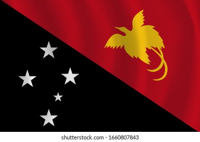 Vector papua new guinea flag, papua new guineaflag illustration, papua new guinea flag picture, papua new guinea flag image