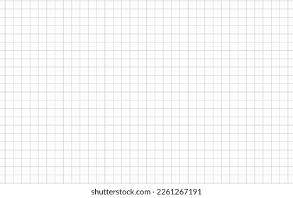 Vector parametric anaglif square net white background decoration backdrop. Gray grid vector seamless pattern of It resembles a sheet of paper in a cell. Geometric pattern texture Stock Illustration.