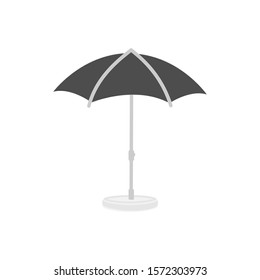 Vector parasol isolated object on white background