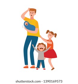 6,778 Stress dad Images, Stock Photos & Vectors | Shutterstock