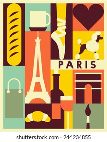 Vector Paris background