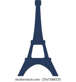 Vector Paris Eiffel Tower in france isolated icon