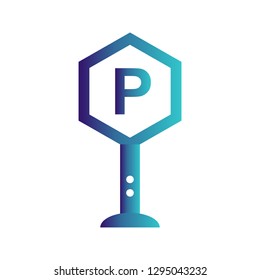  Vector parking icon
