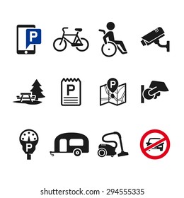 Vector Parking Icon Set 02