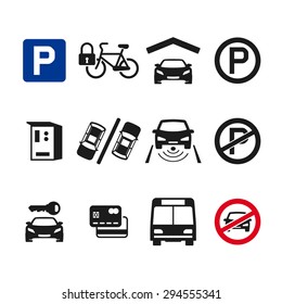 Vector Parking Icon Set 03