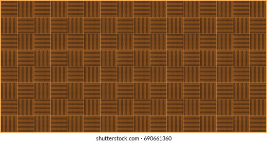 Vector Parquet pattern wood texture.Grunge retro vintage wooden texture, vector background.