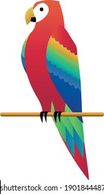 A vector of a parrot
