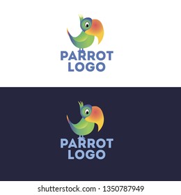 Vector parrot  design template