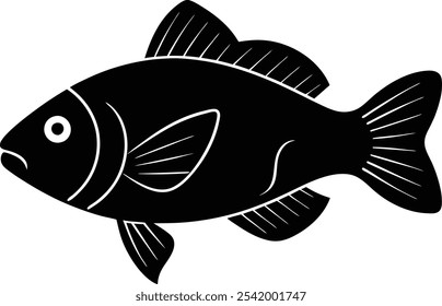 a vector parrot fish icon