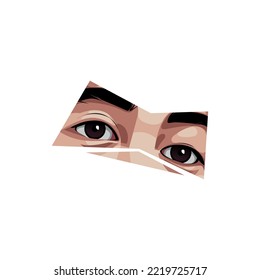 parte vectorial de ambos ojos 