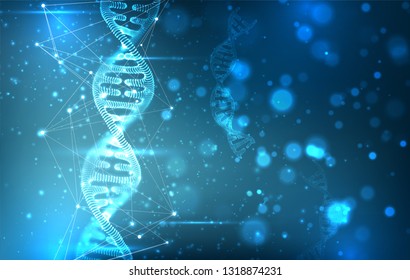 vector. part of the human dna. 3d triangular abstract style. - Powered by Shutterstock - Get 15% off with code: PIKWIZARD15