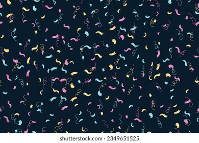 VECTOR PARTICLES OF CELEBRATION SEAMLESSLY PAPER CUT