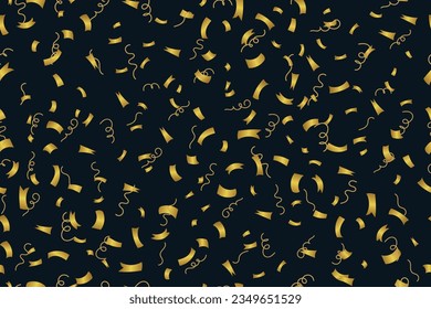 VECTOR PARTICLES OF CELEBRATION SEAMLESSLY PAPER CUT