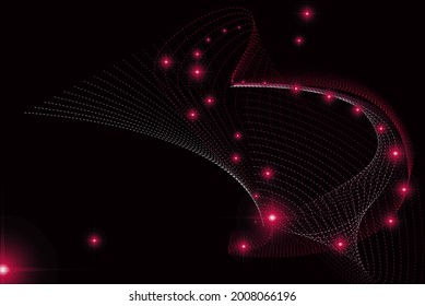 Vector Particles Galaxy Abstract Purple Color Initial D