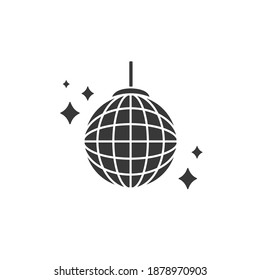 Vector party ball icon in flat