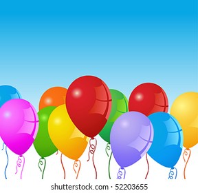 VECTOR Party Balloons background