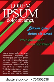  Vector party banner.Abstract Geometric Background.Template for flyer design. A4 Business brochure flyer design layout template.