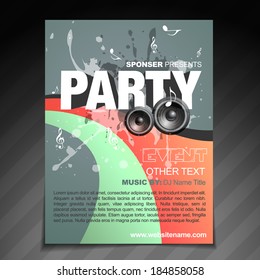 Broschüren-Design der Vektorparty 