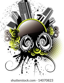 Vector Party City Illustration