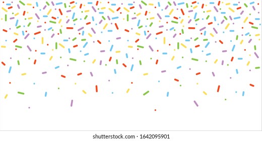 Vector Party Coloured Confetti Pattern 