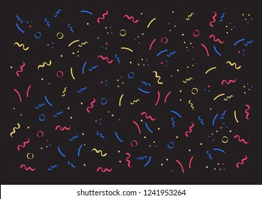 Vector party confetti pattern