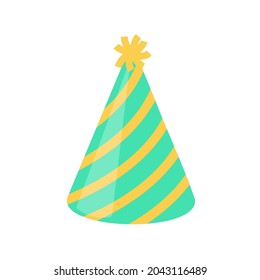 Vector party hat. colorful conical hat For wearing in the New Year's party.