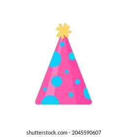 Vector party hat. colorful conical hat For wearing in the New Year's party.