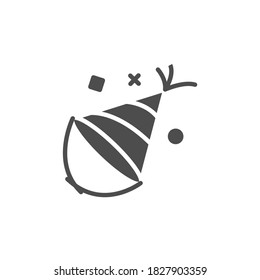 ilustración de icono plano de sombreros de partido vectorial